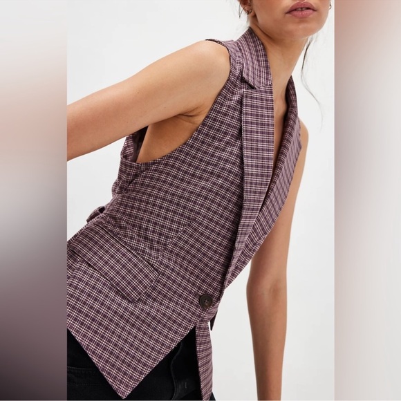 16. NWT Free People Amber Belted Vest - Picture 2 of 5